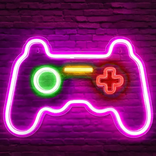 MECHARITE - Controller LED Neon Skilt - Pink Lampe - GEEKD.dk