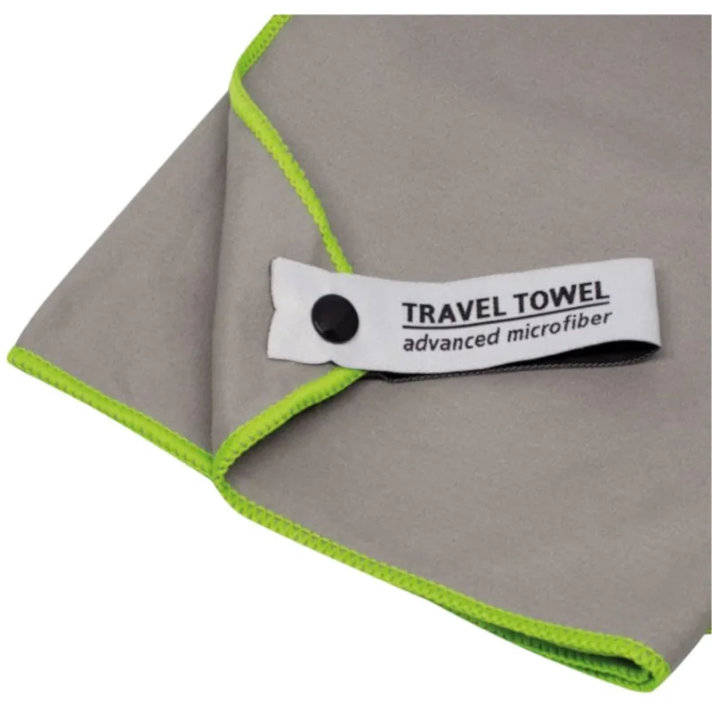 TravelSafe Traveltowel Terry/Microfiber L, grå/grøn