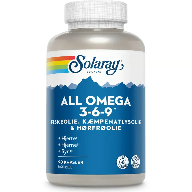 Solaray All Omega 3-6-9 (90 kapsler)