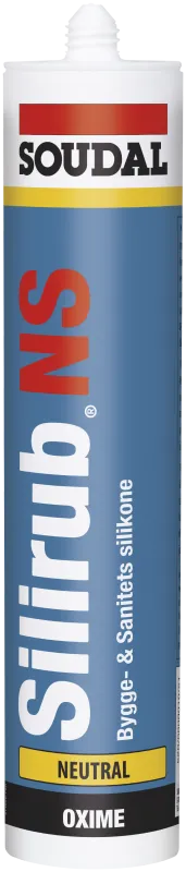 Silirub NS bygge- og sanitetssilikone 310ml hvid