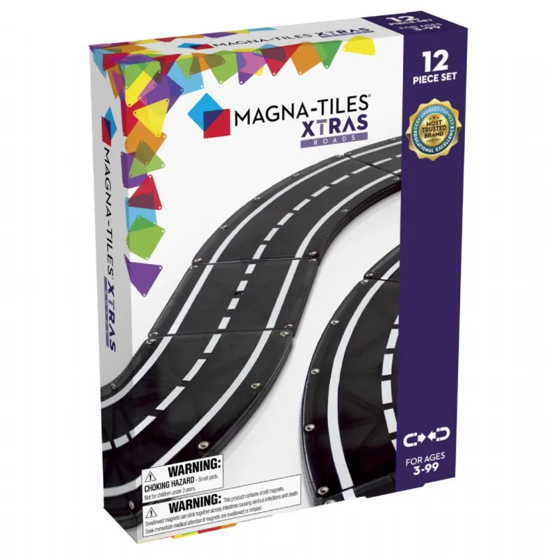 Magna tiles xstras sæt vejbaner 12 dele