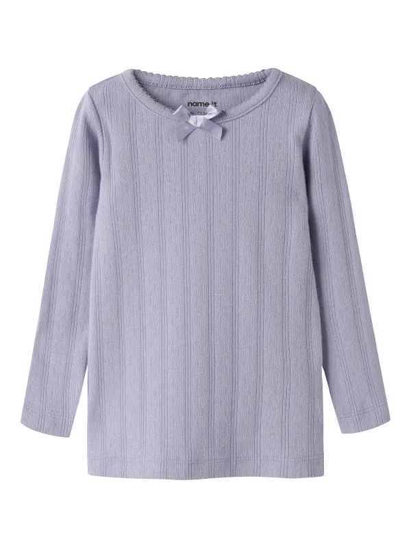 Name It Olene - LS Slim Top - Heirloom Lilac - 86 cm