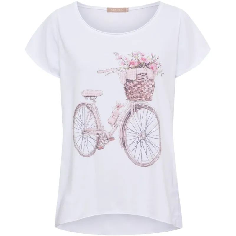 Marta du Chateau dame T-Shirt MdcMarie 1535 - Beige