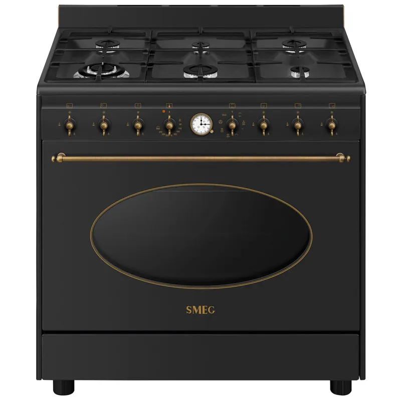 Smeg CO90GMAN2 Colonial gaskomfur 90 cm, antracit