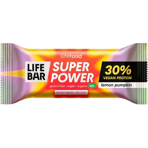 Super Power proteinbar - lemon pumpkin Øko- 40 gram