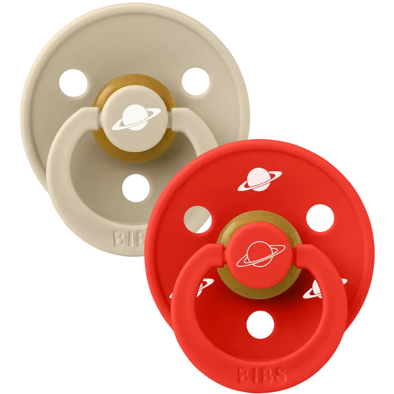 Bibs X Planet Nusa Pacifier Colour Latex Size 2 Vanilla Mix (2 stk)