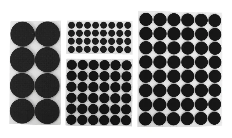 Filtpudesæt 125 stk. assorteret - sort