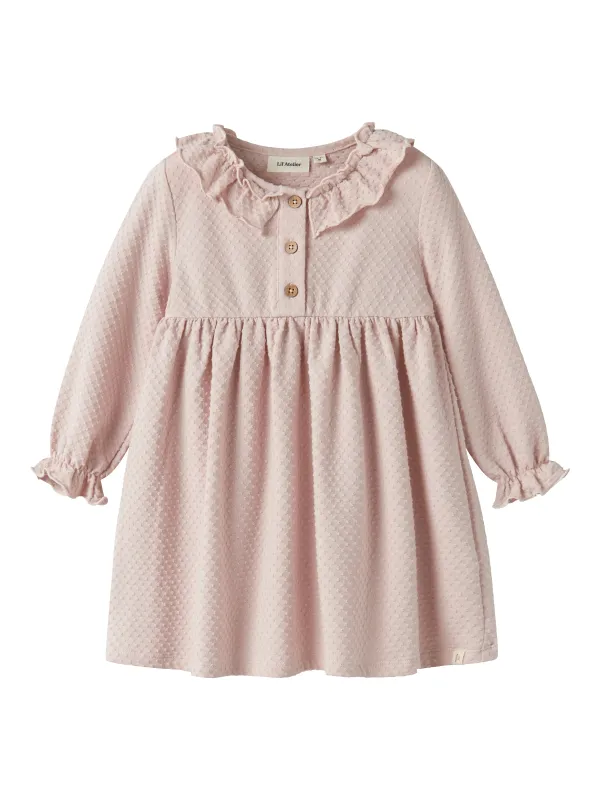 Lil Atelier Noel - LS Dress - Hushed Violet - 92 cm