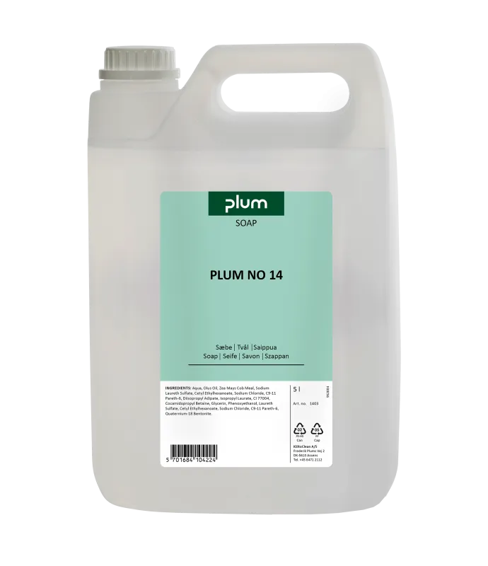 Sæbe Plum no.14, 5 l plastdunk ekskl. pumpe