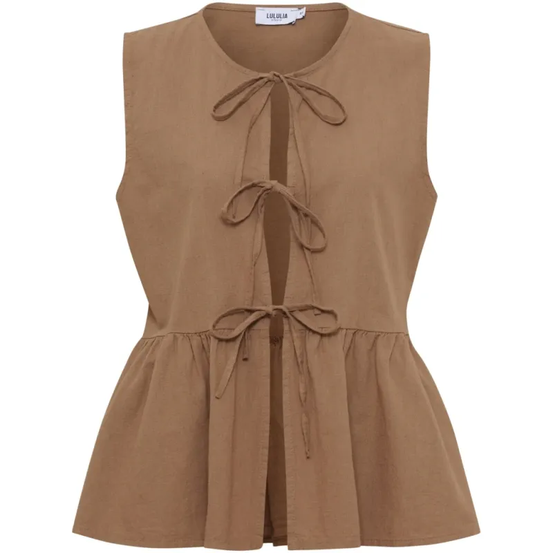 Lululia Dame Top LUSelma 8256LU - Tobacco