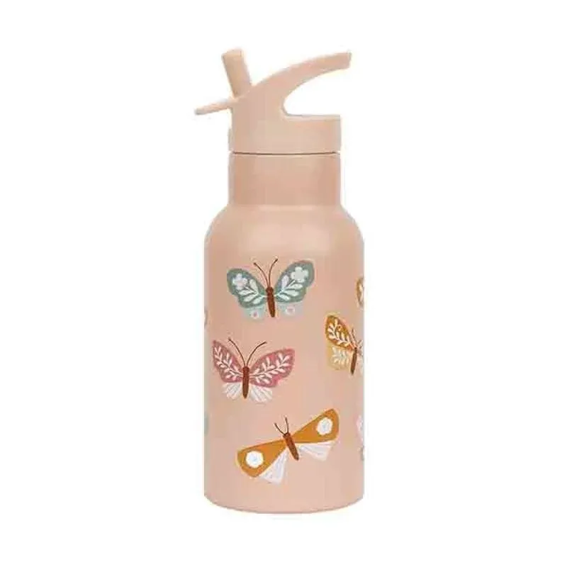 A Little Lovely Company Termo Ståldrikkedunk - 350ml - Butterflies