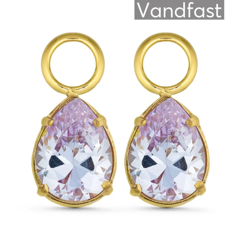 ANNEBRAUNER Water Drops Lavender 18K Guldbelagt