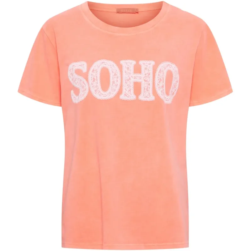 Marta du Chateau dame T-Shirt MdcBelina 22585 Soho - Orange Fluo