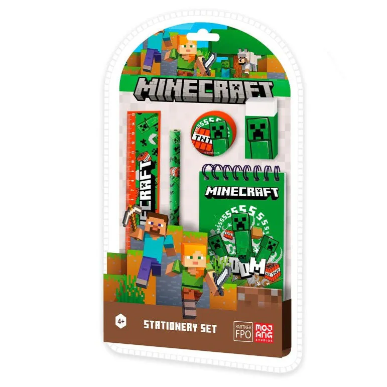 Minecraft Skrivesæt - Boom - GEEKD.dk