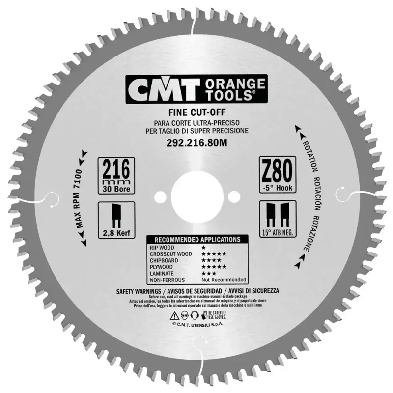 CMT Klinge 216x2,8x30 Z64 W NEG - 292.216.64M