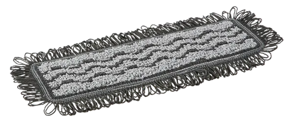 Vikan Damp 42 Dark mikrofibermoppe, Hook & Loop, 25 cm, Grå