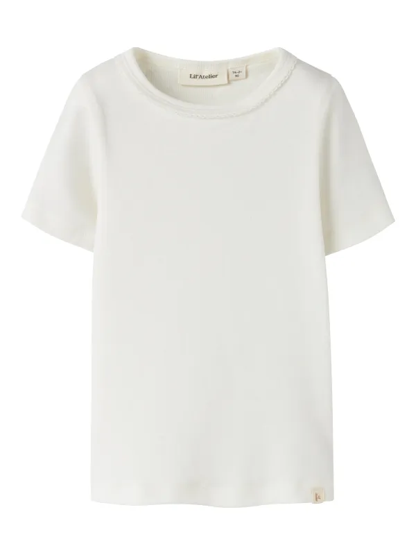 Lil Atelier Gayo - Koj SS Slim Top -  Coconut Milk - 92 cm