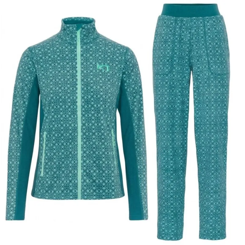 Kari Traa Olga Fleece Sæt, dame, grøn