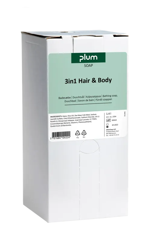 Sæbe Plum 3IN1 Hair & Body, 1,4 l bag in box til Multi-Plum
