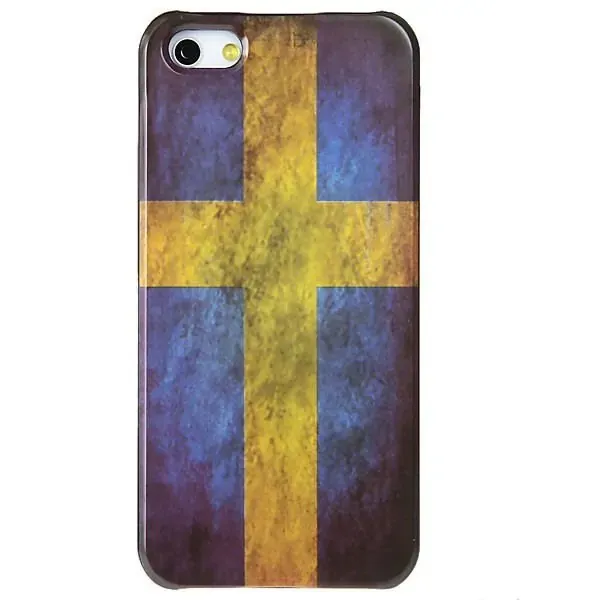 Svensk flag. Retro cover til iPhone 5/5S/SE.