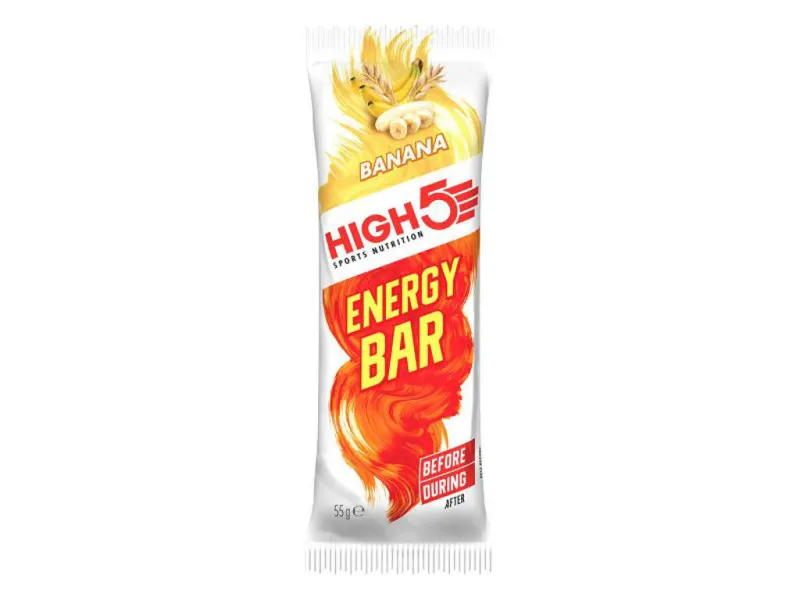 High5 Energybar - Banan 55 gram - OBS Bedst før 31/7-2026