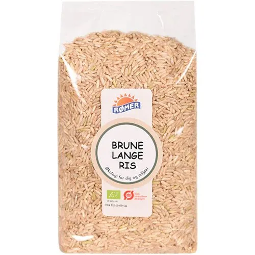 Brune lange ris Øko. - 1 kg.