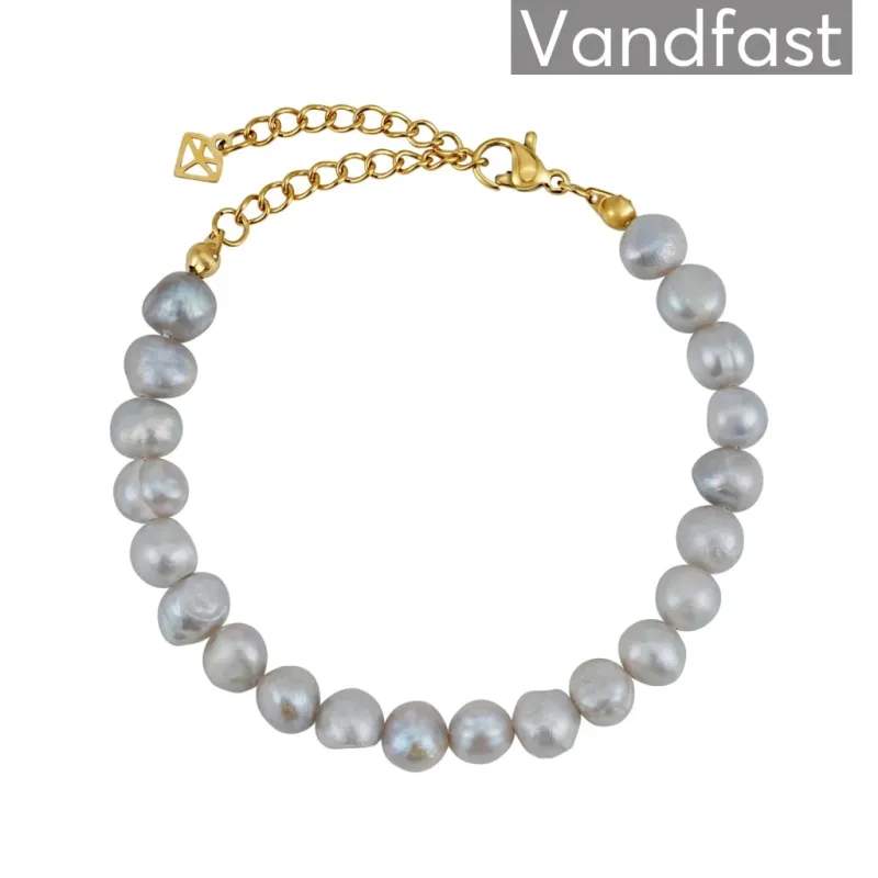 ANNEBRAUNER Freshwater Deluxe Armbånd 18K Guldbelagt