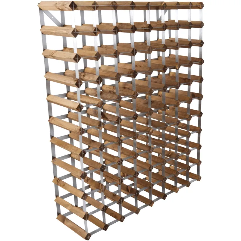 Traditional wine rack Vinreol Saml-Selv Lys Eg 90 flasker