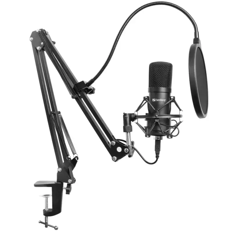 Sandberg Streamer USB Microphone Kit. Komplet sæt til streamers.