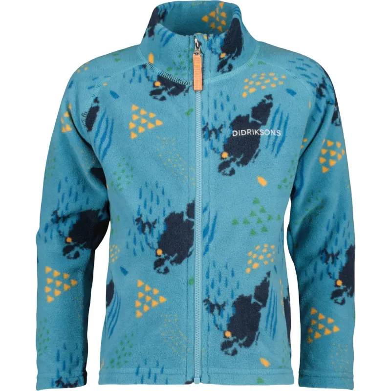 Didriksons Monte PR, fleecejakke, junior, grundsund blue