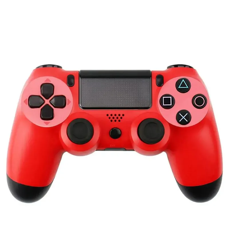 Trådløs Controller til PS4  -  Rød, inkl. PS4 Oplader Kabel