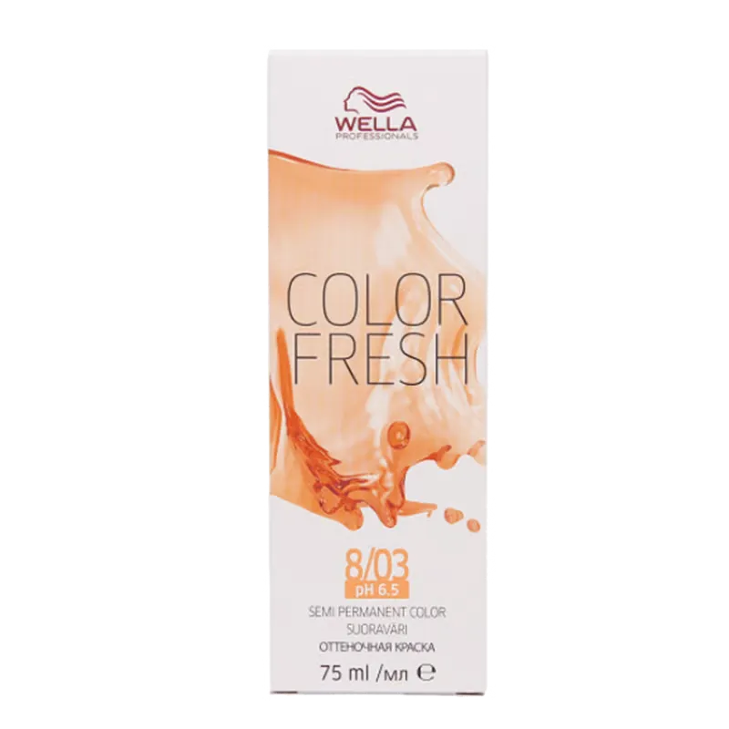 Wella Color Fresh Light Blonde Natural Gold 8/03 75 ml.