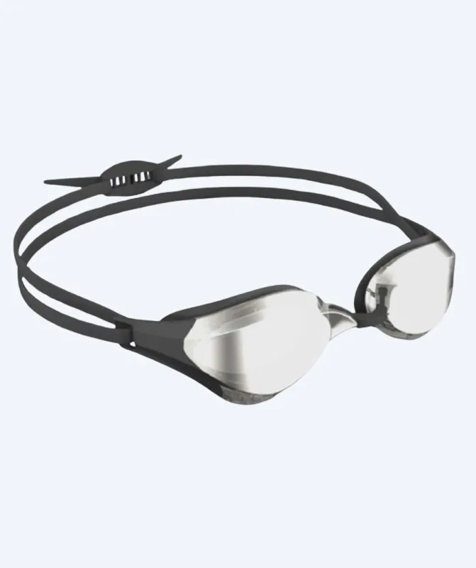 Watery Elite svømmebrille - Rattle Pro Mirror - Sort/sølv - Konkurrence / trænings svømmebriller