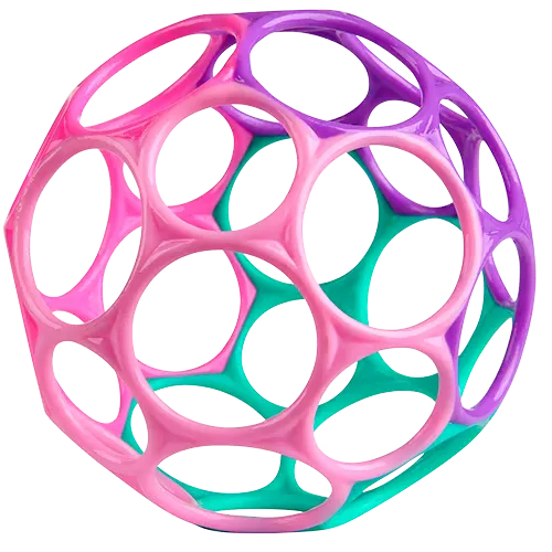 Oball Classic Bold Pink/Lilla/Blå (1 stk)