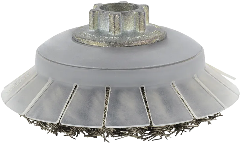 Keglestålbørste 28KDZ 100×20×M14-2 E0,5INOX SHIELD