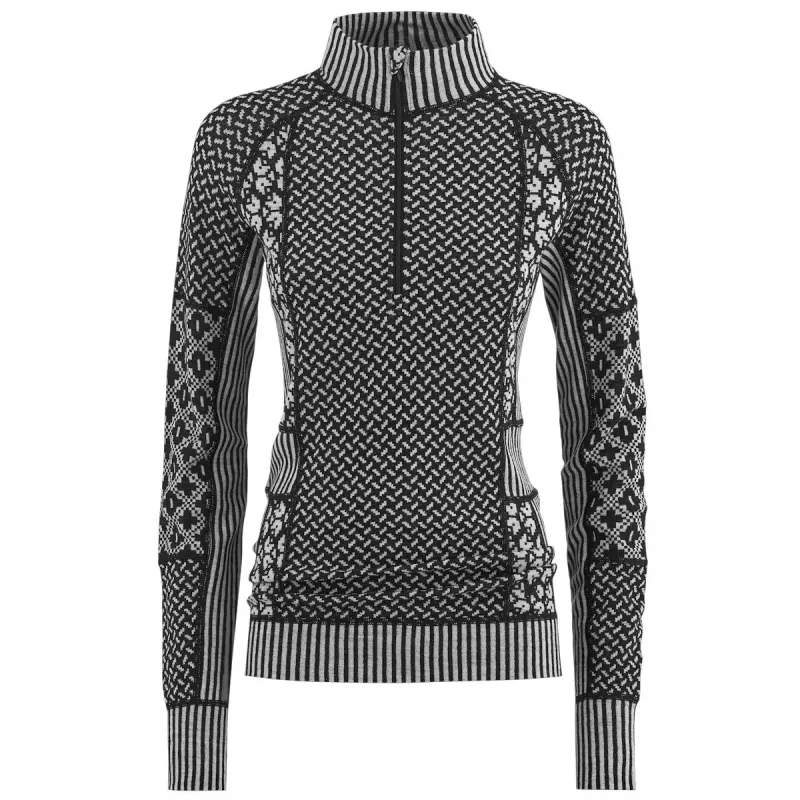 Kari Traa Smekker Half-Zip Skiundertrøje Dame, black
