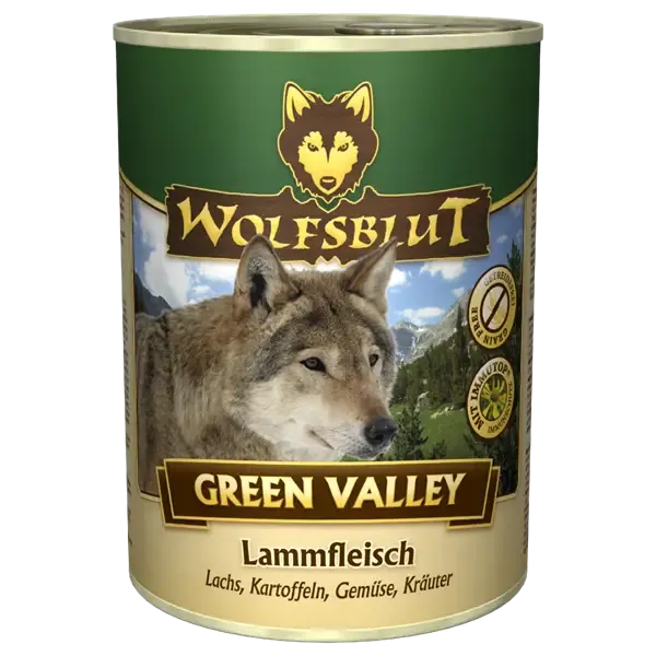 WolfsBlut Green Valley Adult dåsemad, 395g