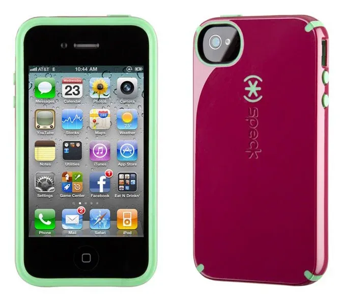 iPhone 4 & 4S SPECK® CandyShell cover. Pink/Mint grøn.