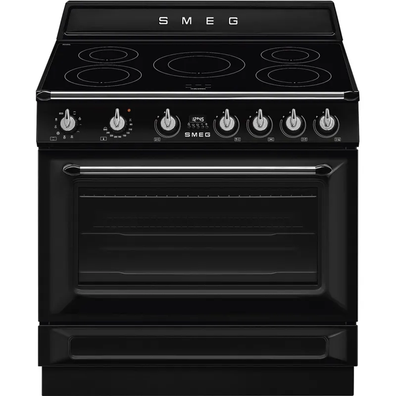 Smeg TR90IMBL Victoria Induktionskomfur 90 cm, sort