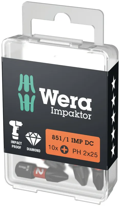 Bits til Phillip krydskærv Wera Impaktor 851/1 IMP DC