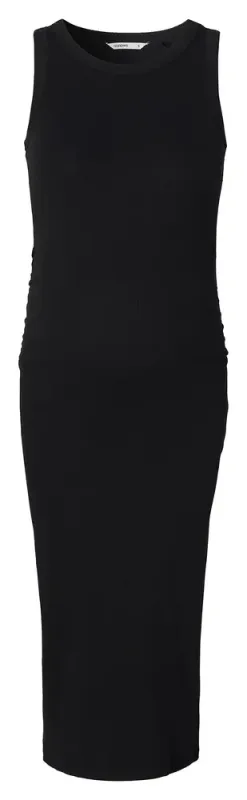 Inaya Rib Kjole - Black - XS