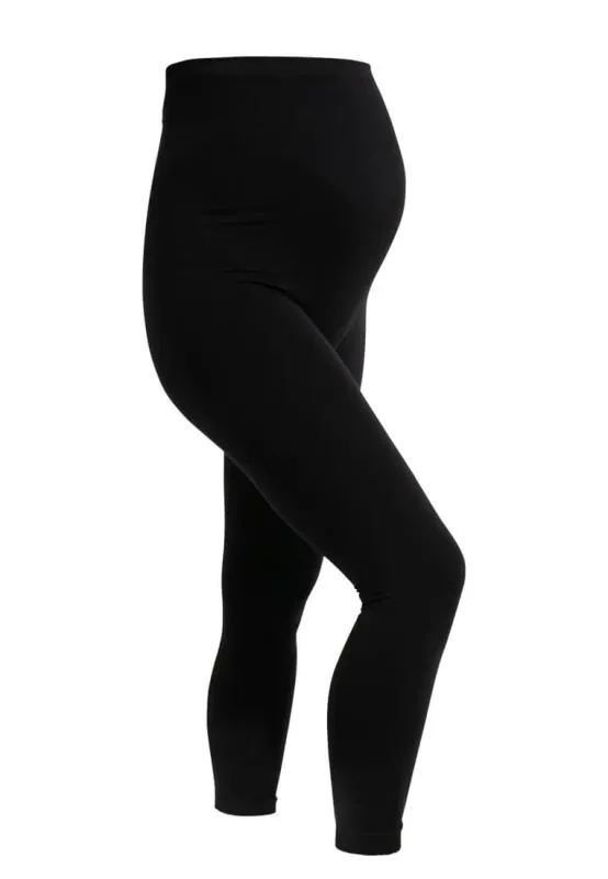 Carriwell 3/4 graviditetsleggings, sømløs, sort - Carriwell - Leggings - Buump