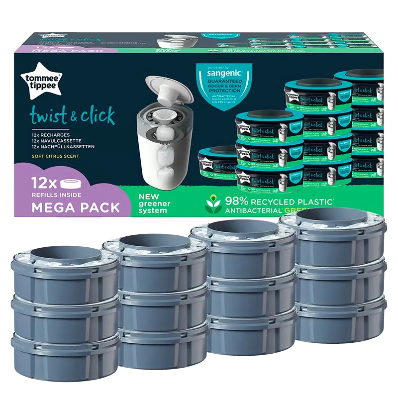 Tommee Tippee Sangenic Twist & Click Refill (12 stk)