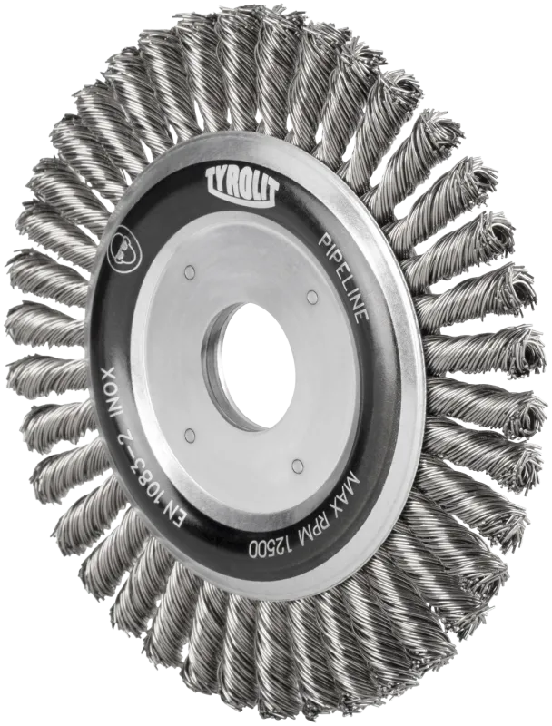 Rundstålbørste 1RDZ 150×6×25×22,2 E0,5INOX PIPELIN