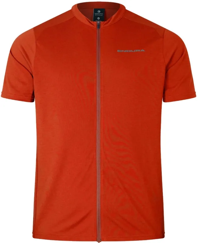 Endura Loop S/S Zipped Jersey - Flame Red