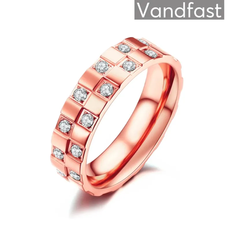 ANNEBRAUNER Chess Rose/White Ring