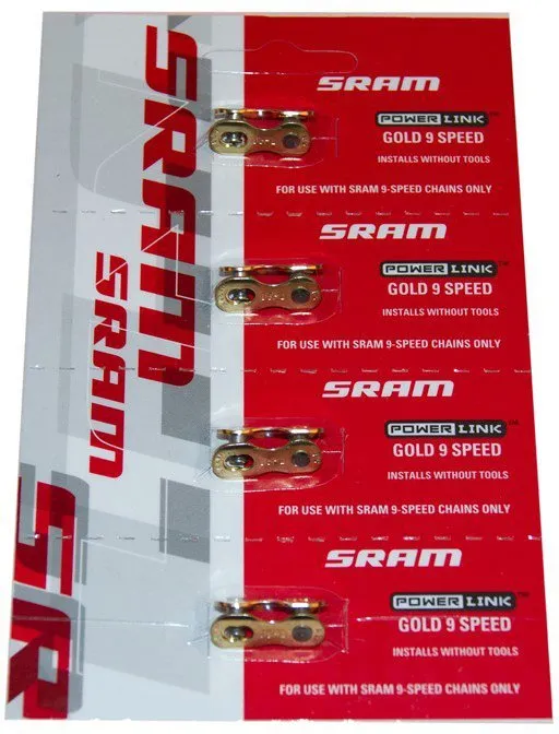 SRAM Chain connector PowerLink 9 speed Gold