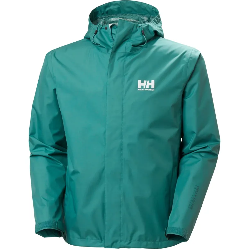 Helly Hansen Seven J, regnjakke, herre, grøn