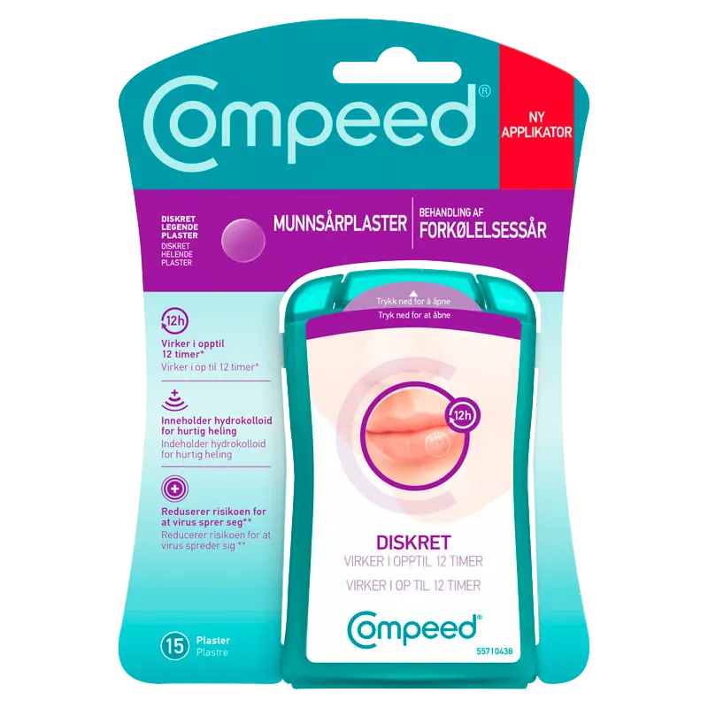 Compeed Invisible Forkølelsessårplaster (15 stk)