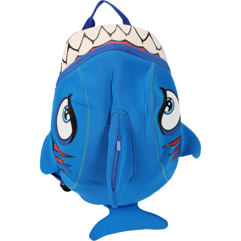 Crazy Safety Shark, rygsæk, junior, blå